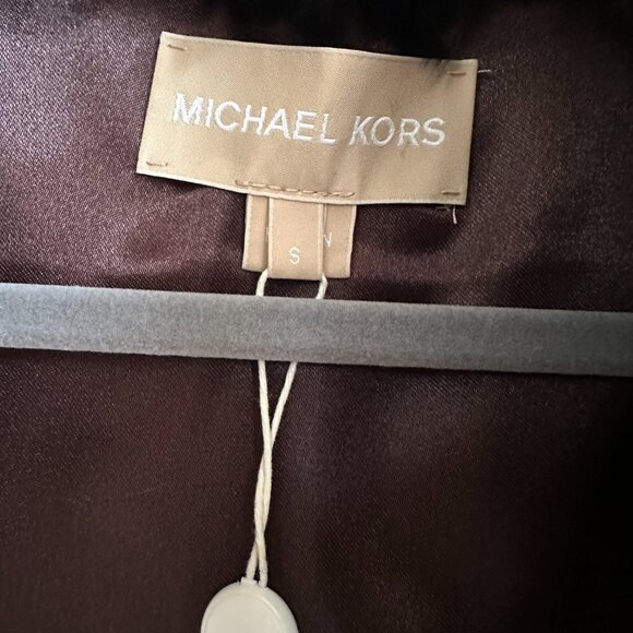 Michael Kors Soft Rabbit Fur Vest Brown Small - Picture 4 of 6